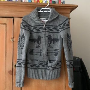 Gently worn TNA wool zip sweater